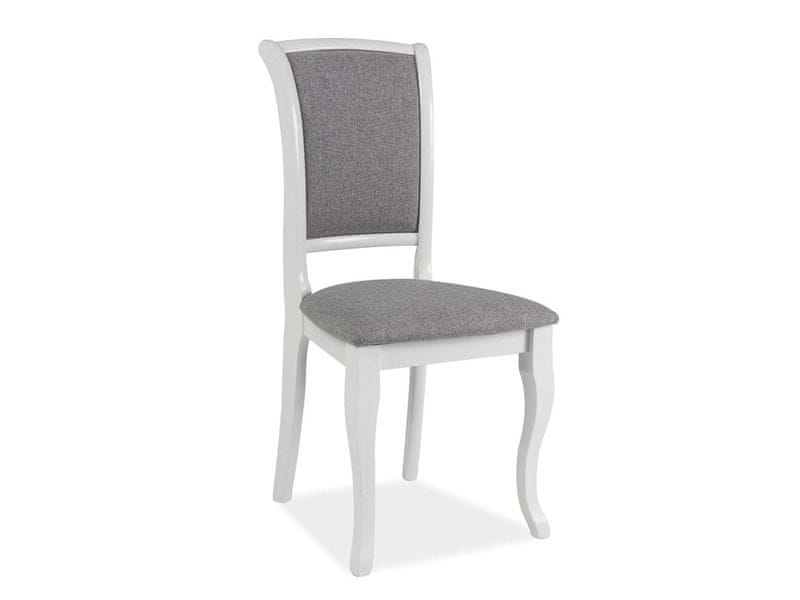 Veneti Jedálenská stolička IGNA - biela / šedá